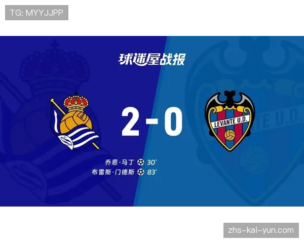 皇家社会2-0完胜莱万特,稳固欧战资格争夺位置